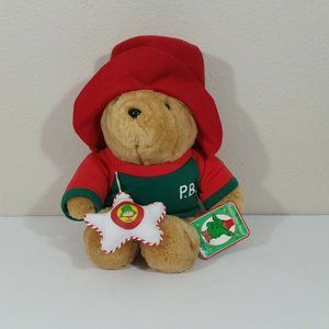 Kids Gifts Paddington Bear 1995 Ornament Teddy Bear Red Green Brown W/ Tag Sears